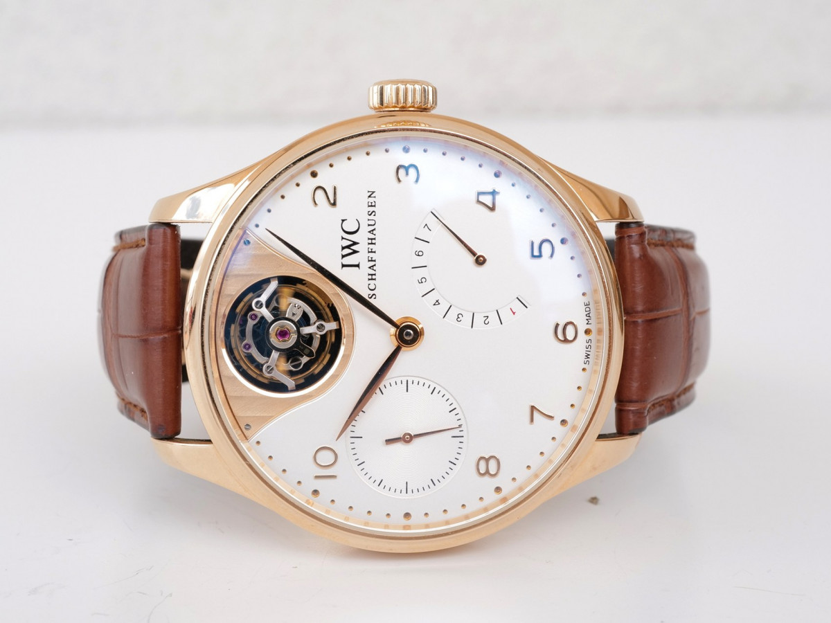 Швейцарские часы IWC Portuguese Tourbillon Mystere 7 Days Power Reserve 18K Rose Gold Limited Edition