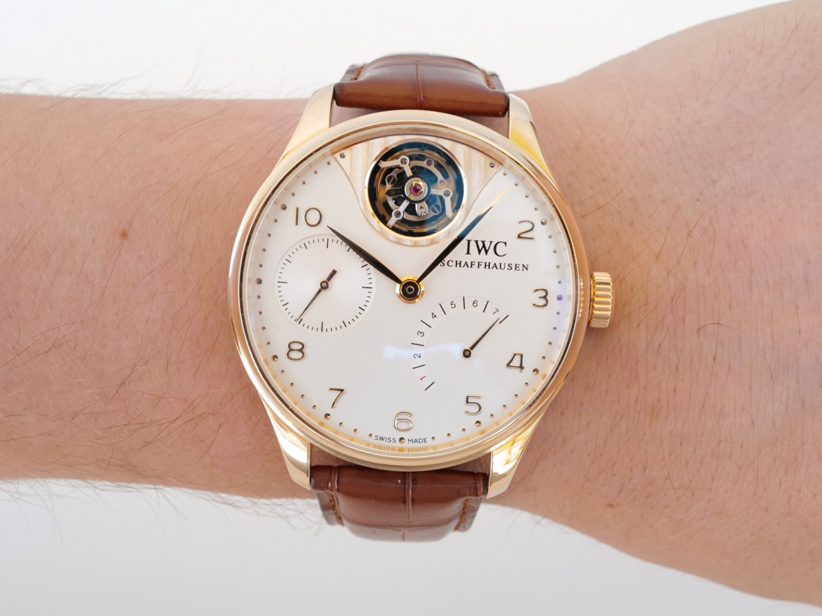 Швейцарские часы IWC Portuguese Tourbillon Mystere 7 Days Power Reserve 18K Rose Gold Limited Edition