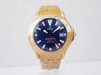 Swiss watch Omega Seamaster Diver 300M 18K Yellow Gold Blue Dial