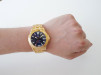 Swiss watch Omega Seamaster Diver 300M 18K Yellow Gold Blue Dial