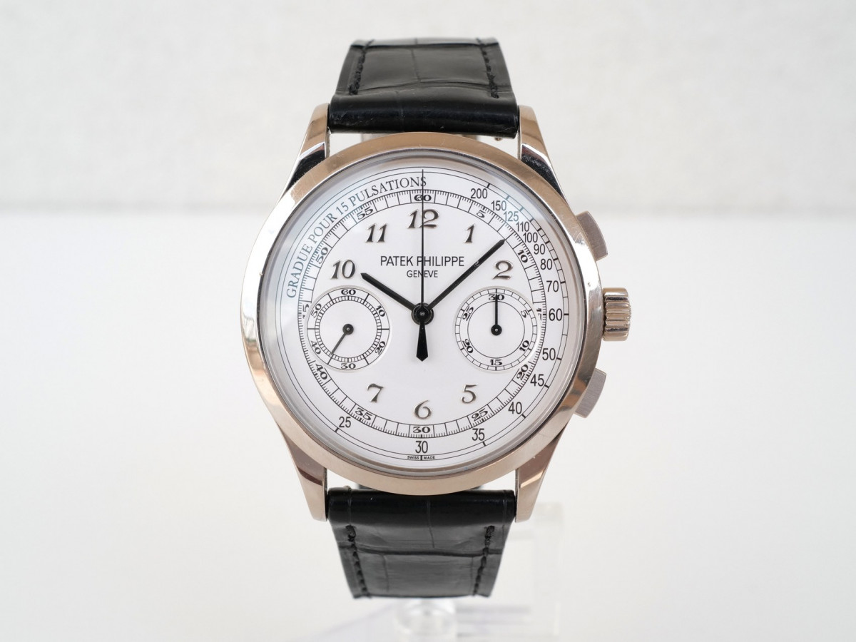 Швейцарський годинник Patek Philippe Complications Manual Wind Chronograph 18K White Gold