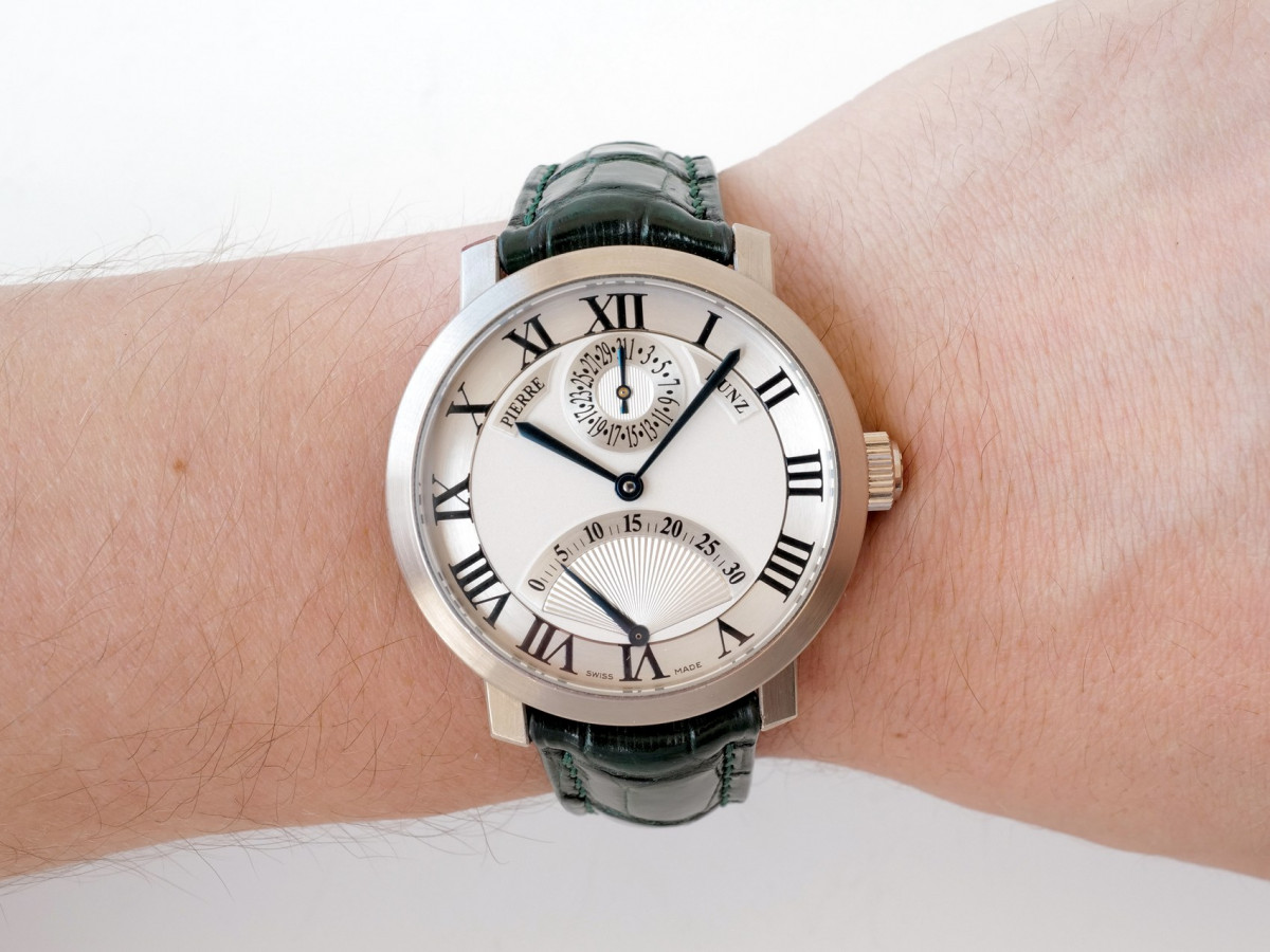 Швейцарские часы Pierre Kunz Spirit Of Challenge Retrograde Seconds 18k White Gold