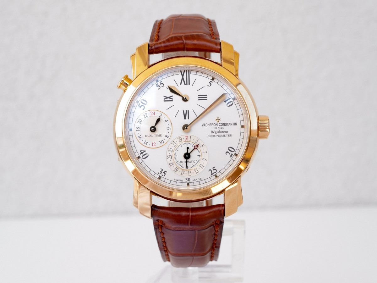 Швейцарський годинник Vacheron Constantin Malte Dual Time Regulator 18K Yellow Gold