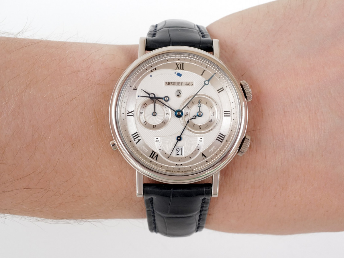Швейцарские часы Breguet Classique GMT Alarm Le Reveil du Tsar 18K White Gold