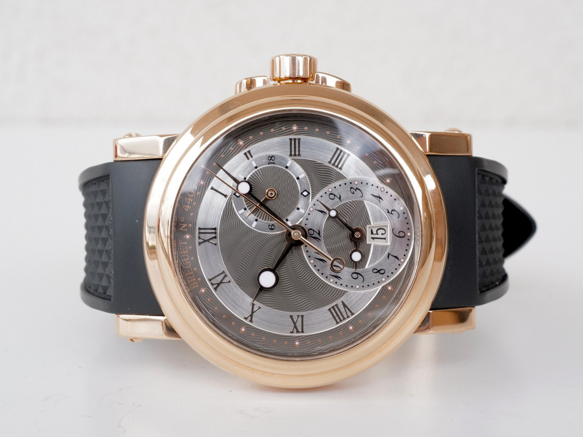Швейцарський годинник Breguet Marine Dual Time GMT 18K Rose Gold