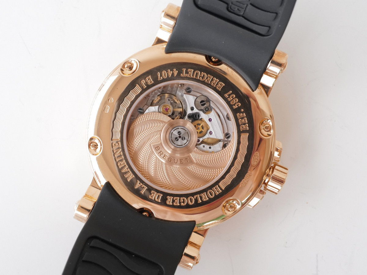 Швейцарський годинник Breguet Marine Dual Time GMT 18K Rose Gold