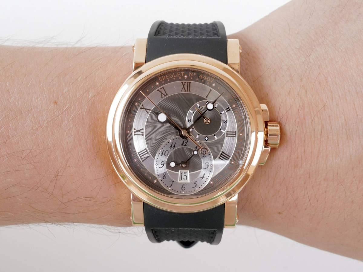 Швейцарський годинник Breguet Marine Dual Time GMT 18K Rose Gold