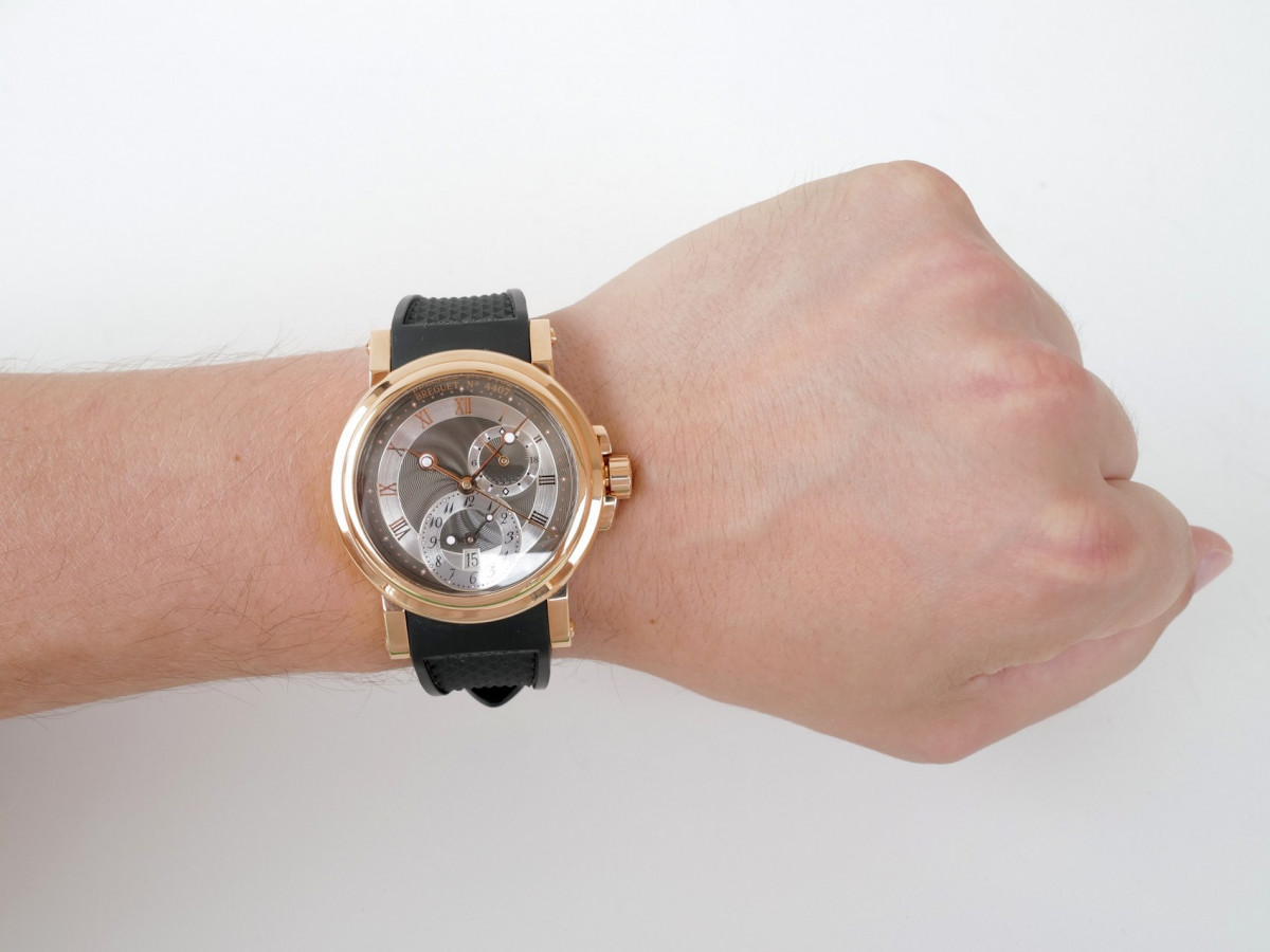 Швейцарський годинник Breguet Marine Dual Time GMT 18K Rose Gold