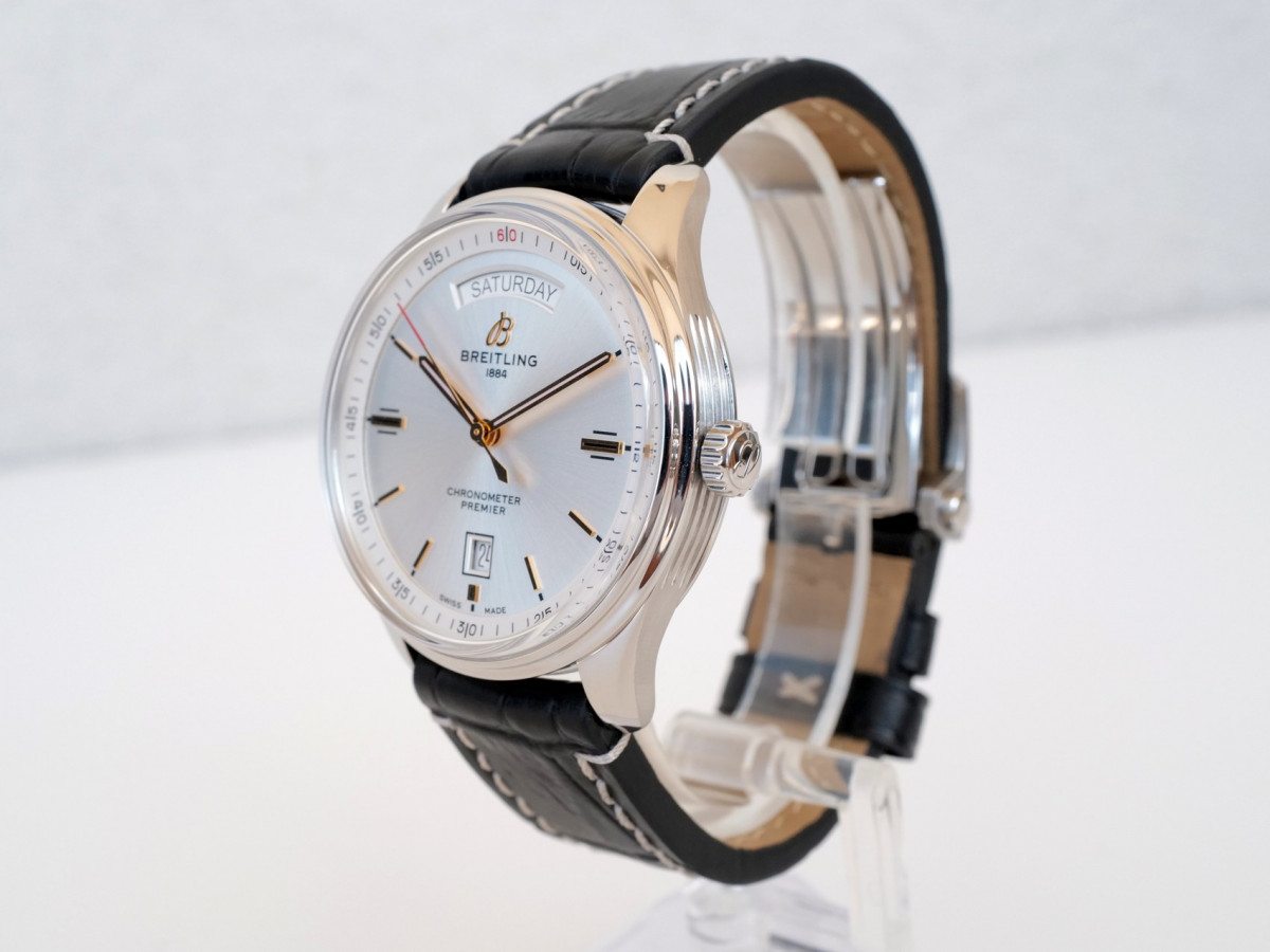 Швейцарський годинник Breitling Premier Automatic Day Date 40 Silver Dial