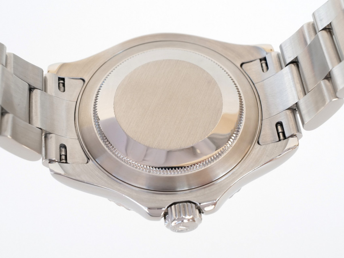 Швейцарський годинник Rolex Yacht-Master 40 Steel Platinum Bezel Custom Blue Diamond Dial