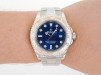 Швейцарський годинник Rolex Yacht-Master 40 Steel Platinum Bezel Custom Blue Diamond Dial