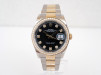 Швейцарський годинник Rolex Datejust 36mm Oyster Steel 18K Yellow Gold Black Diamond Dial