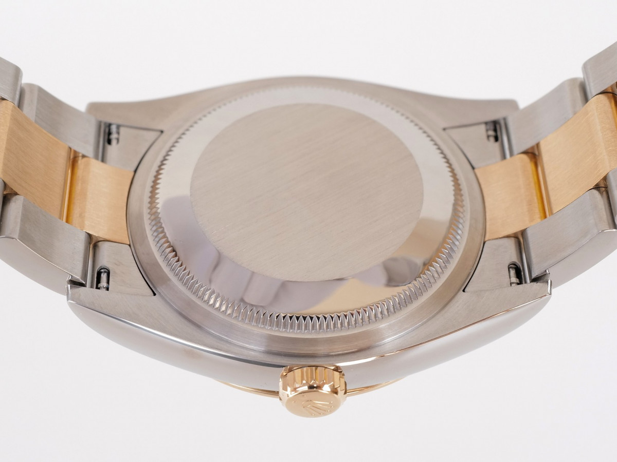 Швейцарський годинник Rolex Datejust 36mm Oyster Steel 18K Yellow Gold Black Diamond Dial