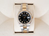 Швейцарський годинник Rolex Datejust 36mm Oyster Steel 18K Yellow Gold Black Diamond Dial