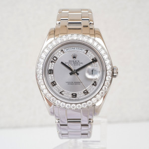 Швейцарський годинник Rolex Day-Date Platinum Masterpiece Factory Diamond Bezel Myriad Dial