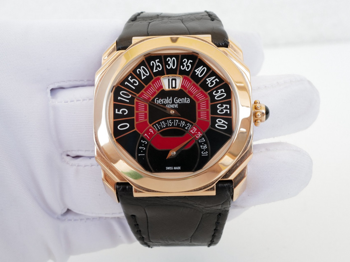 Швейцарський годинник Gerald Genta Octo Biretro Jumping Hour 18K Rose Gold