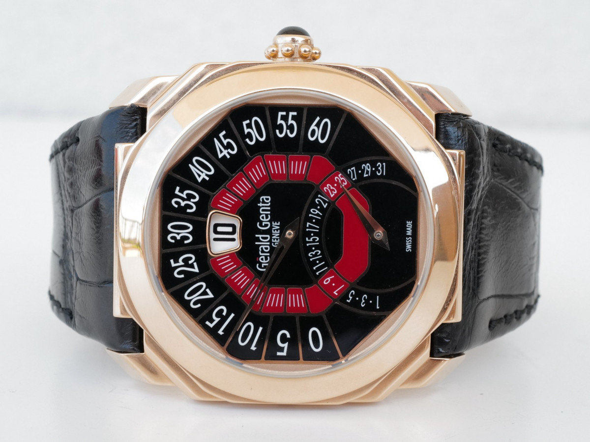 Швейцарський годинник Gerald Genta Octo Biretro Jumping Hour 18K Rose Gold