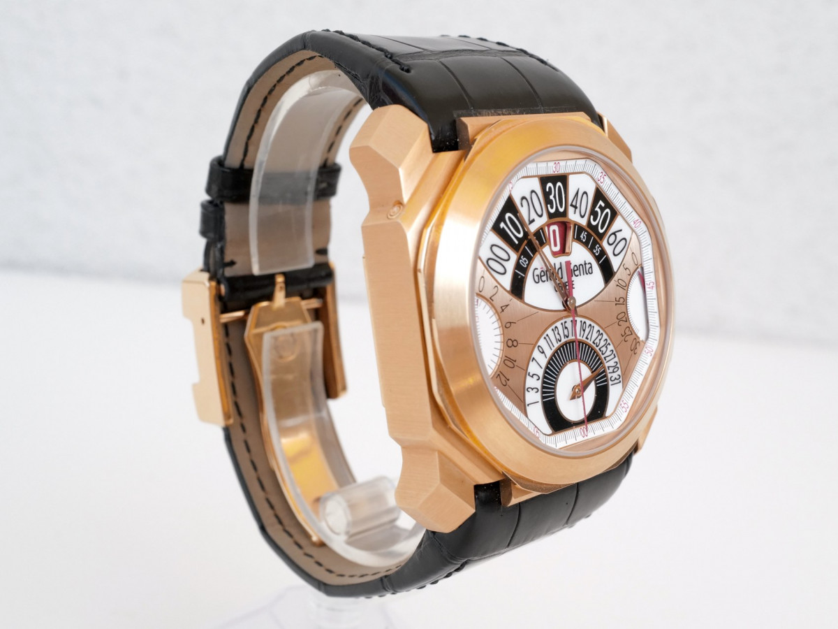 Швейцарський годинник Gerald Genta Octo Quatro Retro Chronograph Jumping Hour 18K Rose Gold