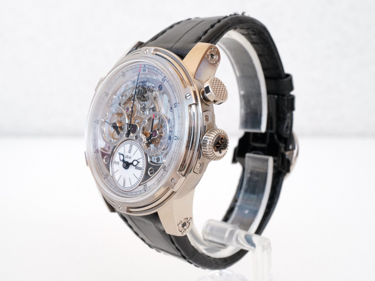 Швейцарские часы Louis Moinet Memoris 18k White Gold Limited Edition 46 mm