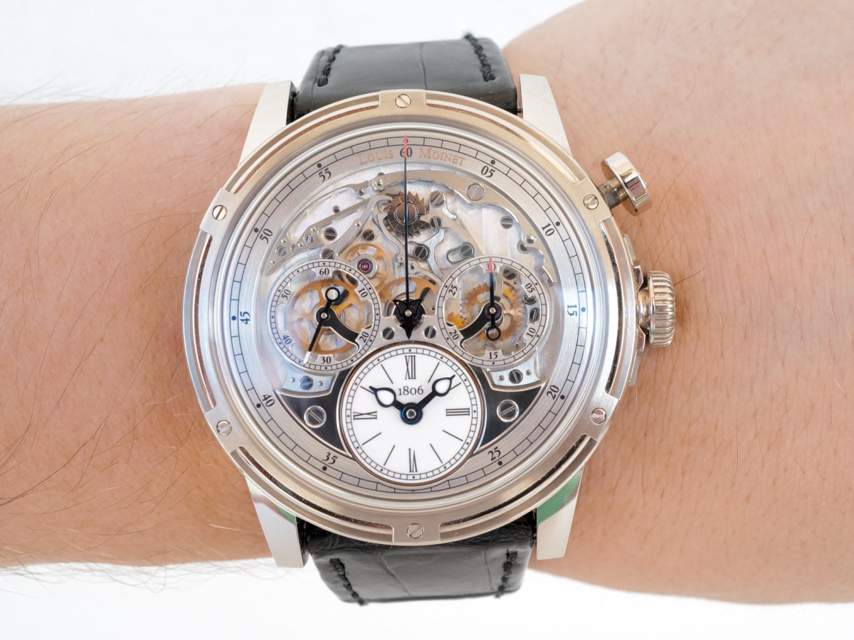 Швейцарские часы Louis Moinet Memoris 18k White Gold Limited Edition 46 mm