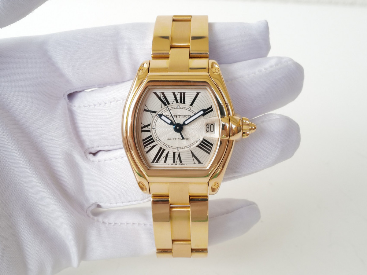 Швейцарские часы Cartier Roadster Tonneau Large 18K Yellow Gold Automatic