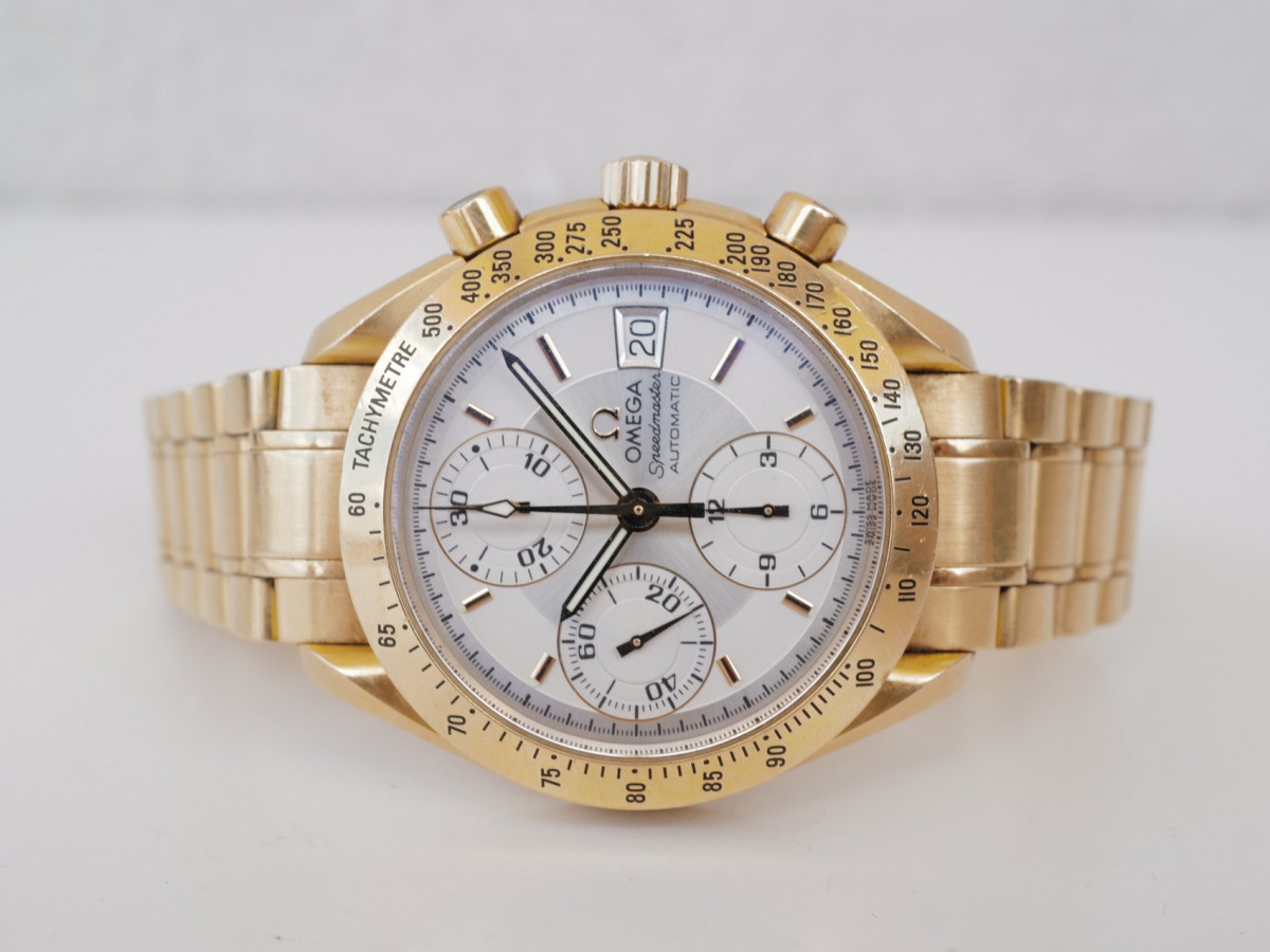 Швейцарские часы Omega Speedmaster Date 18K Yellow Gold Automatic Chronograph