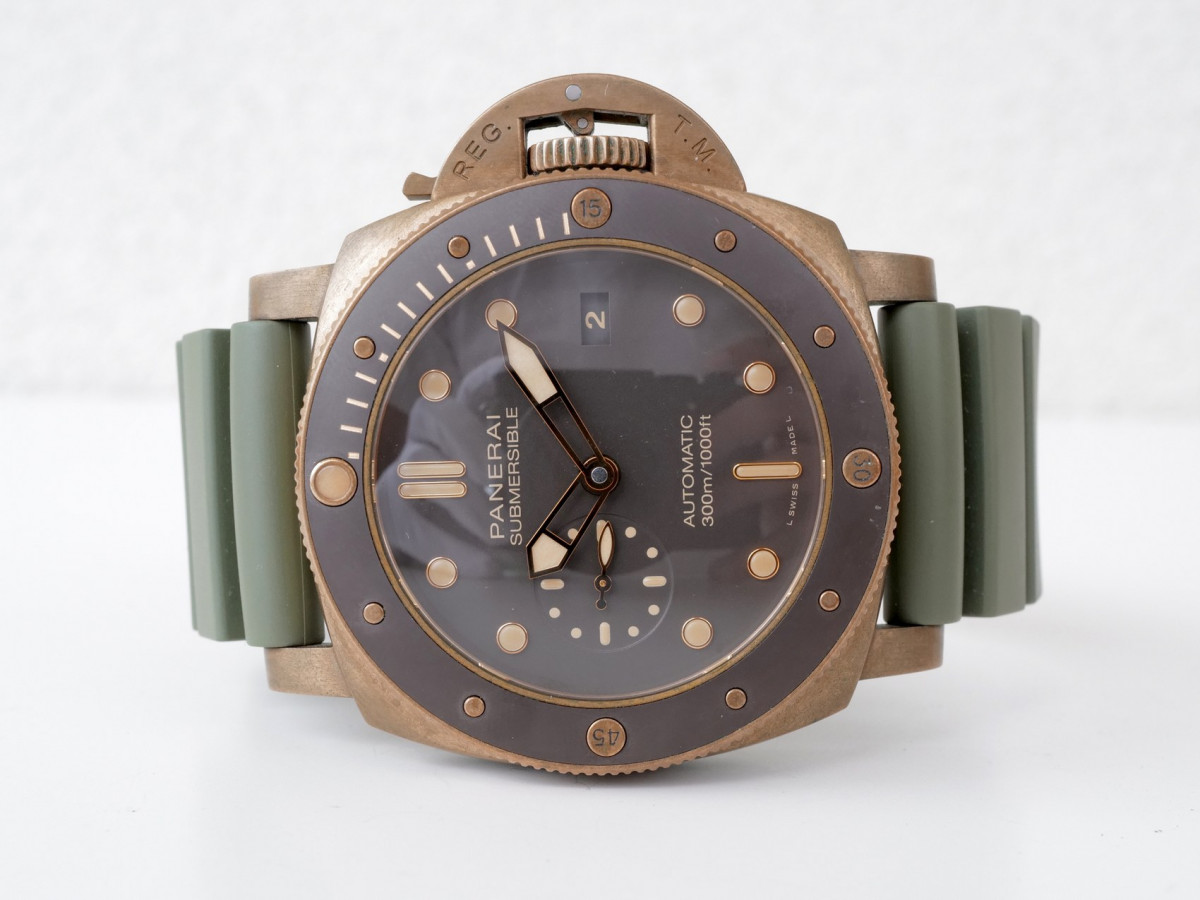 Швейцарские часы Panerai Luminor Submersible 3 Days Bronzo Ceramic Bezel Automatic
