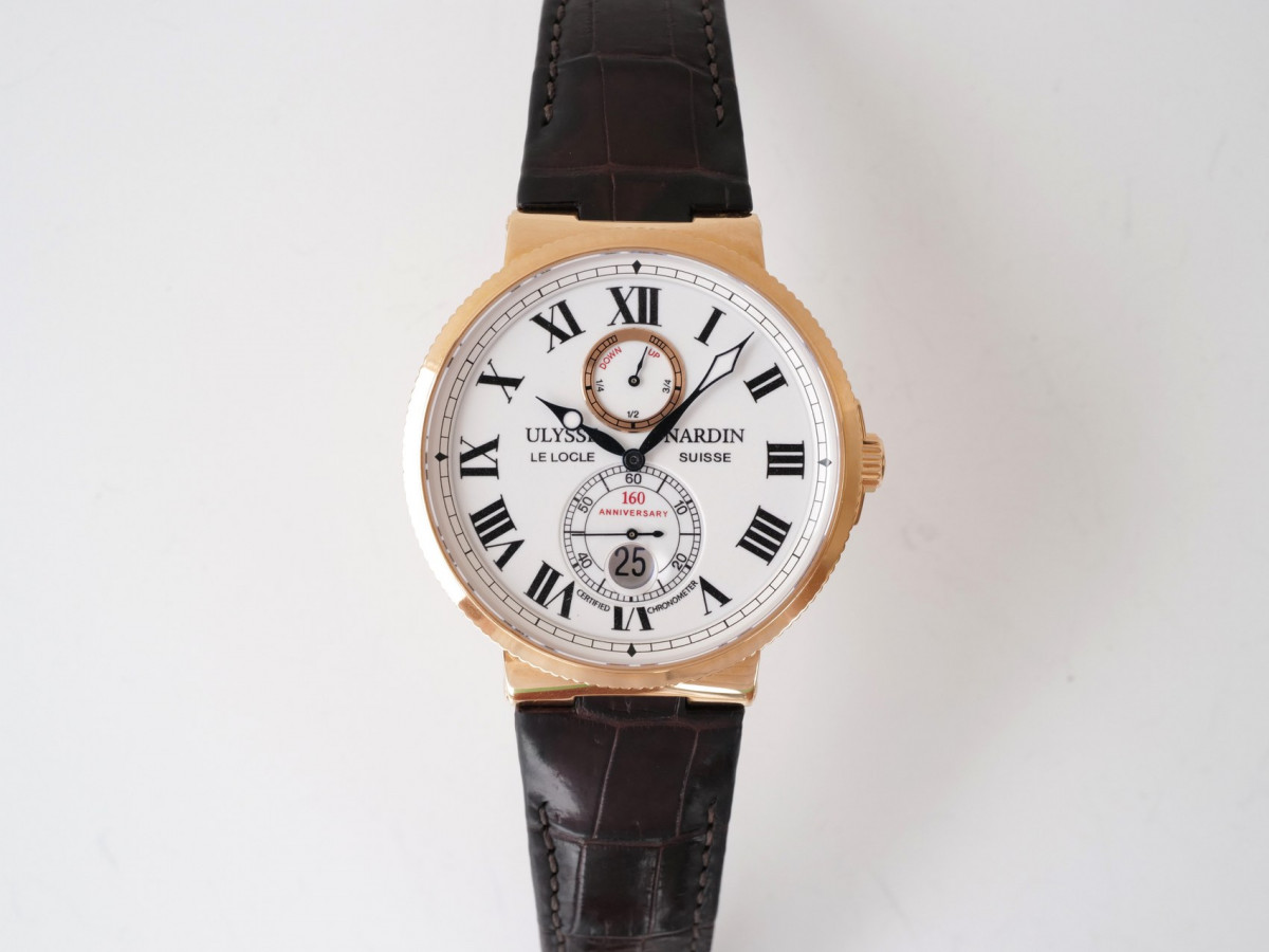 Швейцарские часы Ulysse Nardin Marine Chronometer Anniversary 18K Rose Gold Limited Edition 160
