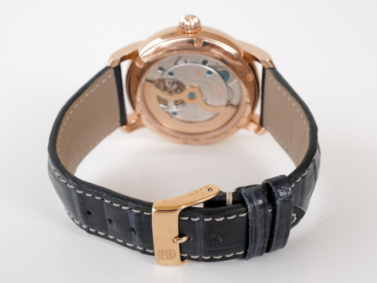 Швейцарський годинник Frederique Constant Manufacture Worldtimer Silver Dial Blue Alligator Strap