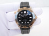 Швейцарские часы Omega Seamaster Diver 300m Co‑Axial Master Chronometer Gold Steel Black Rubber Strap 42 (2023)