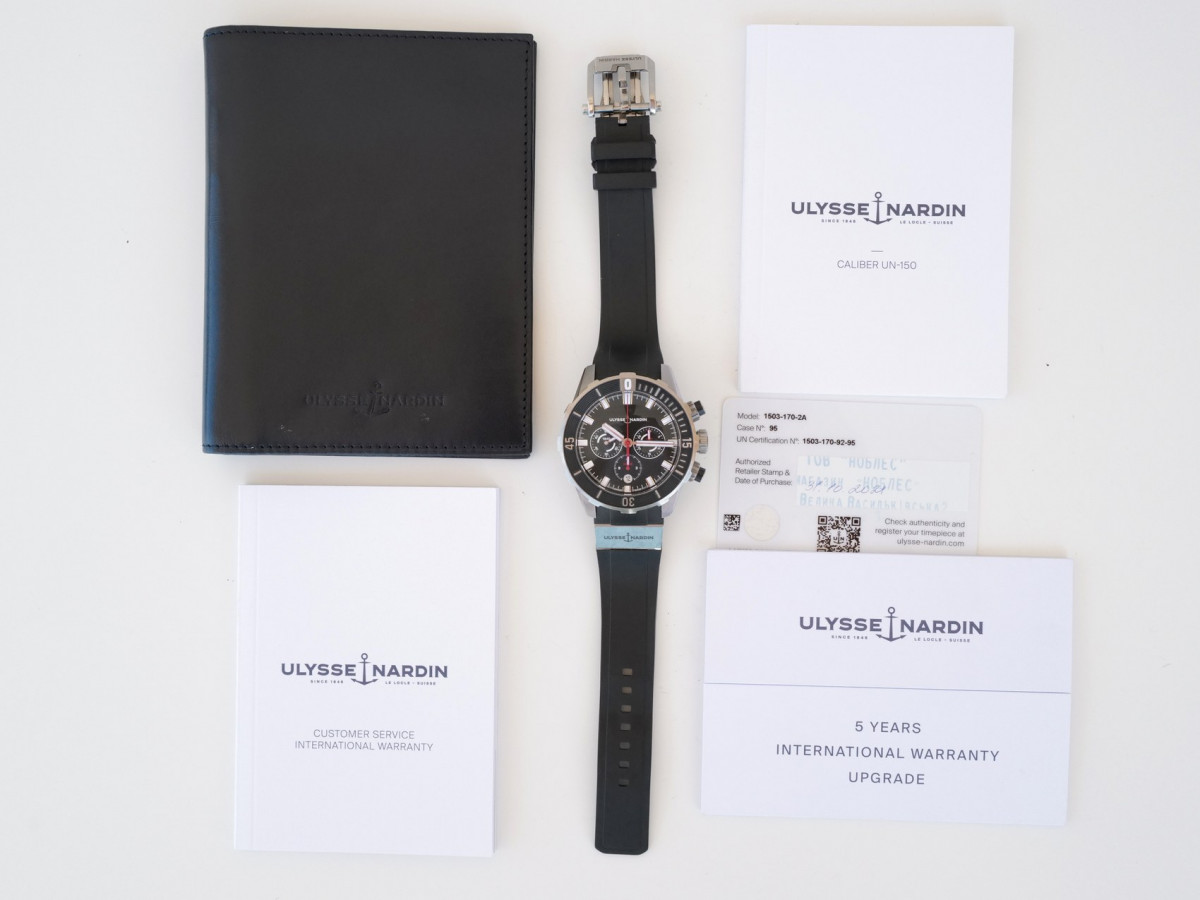 Швейцарские часы Ulysse Nardin Diver Titanium Chronograph 44 mm