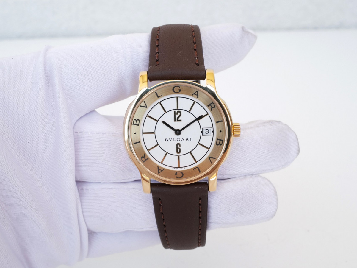 Швейцарський годинник Bulgari Solotempo 18K Yellow Gold Quartz