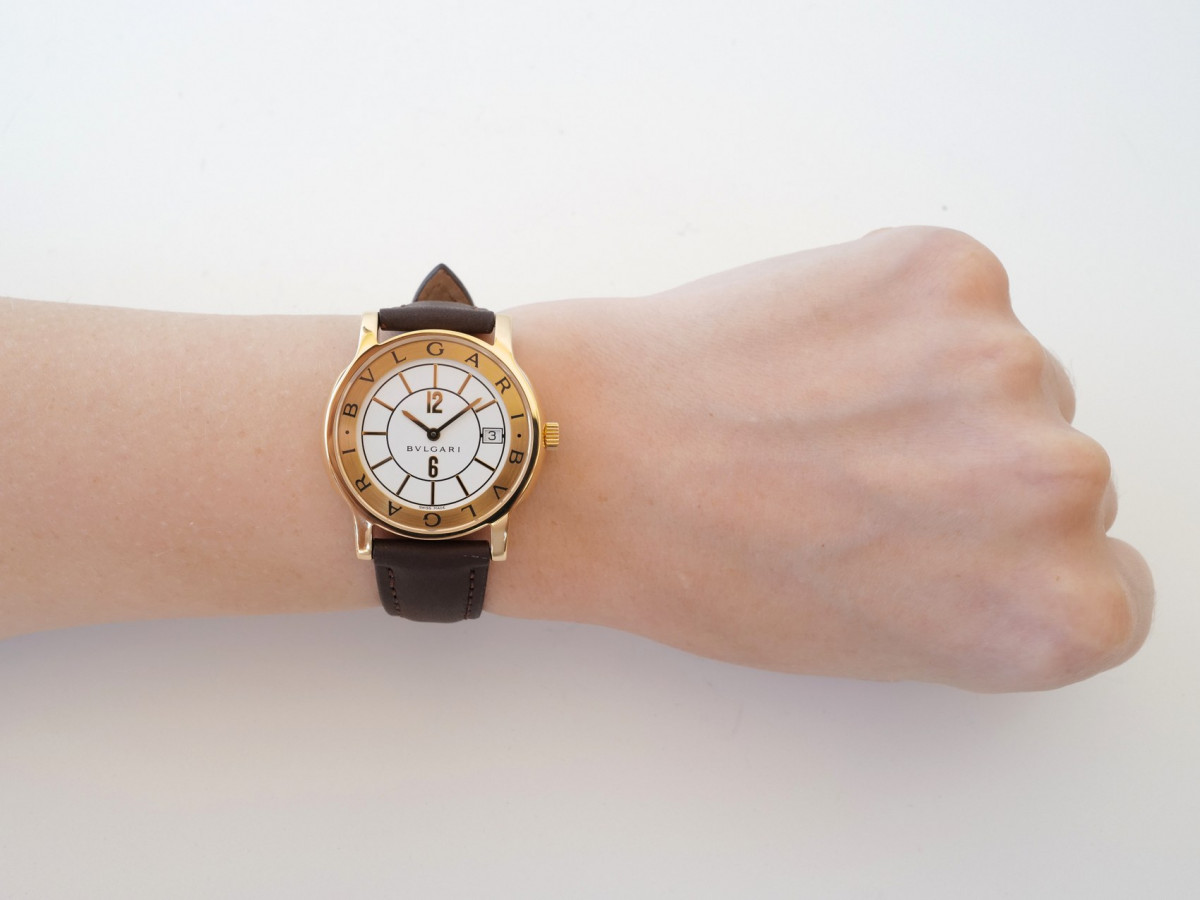 Швейцарський годинник Bulgari Solotempo 18K Yellow Gold Quartz