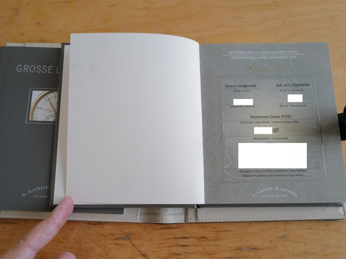 Швейцарський годинник A. Lange & Söhne Sax-O-Mat Grand Langematik Big Date Small Seconds 18k Rose Gold Automatic