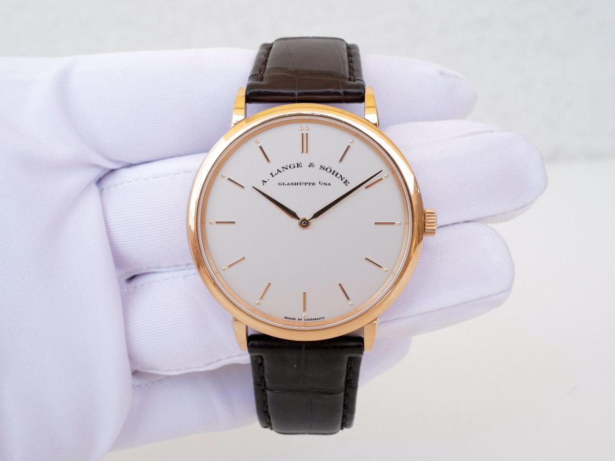 Швейцарський годинник A. Lange & Söhne Saxonia Thin Manual Wind 18K Rose Gold