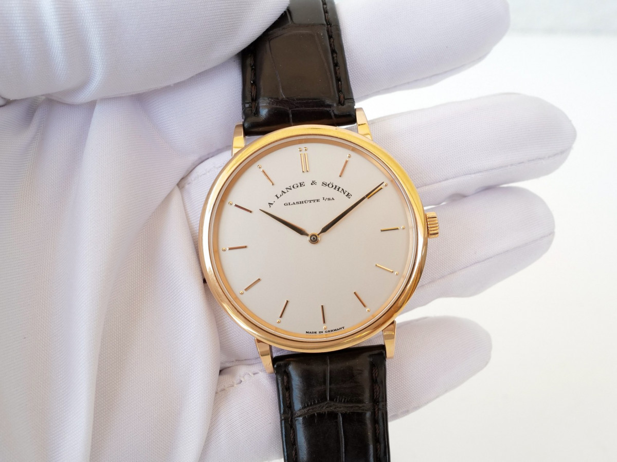 Швейцарський годинник A. Lange & Söhne Saxonia Thin Manual Wind 18K Rose Gold