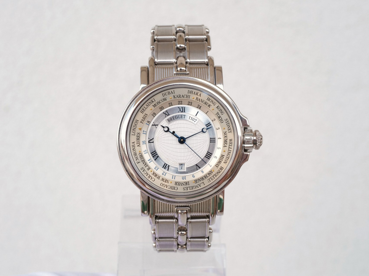 Swiss watch Breguet Marine Hora Mundi 24 Time Zones 18K White Gold