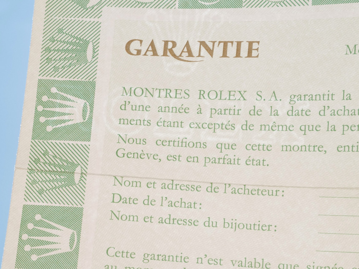 Швейцарський годинник Rolex оригінальний гарантійний бланк документи для Daytona Paul Newman