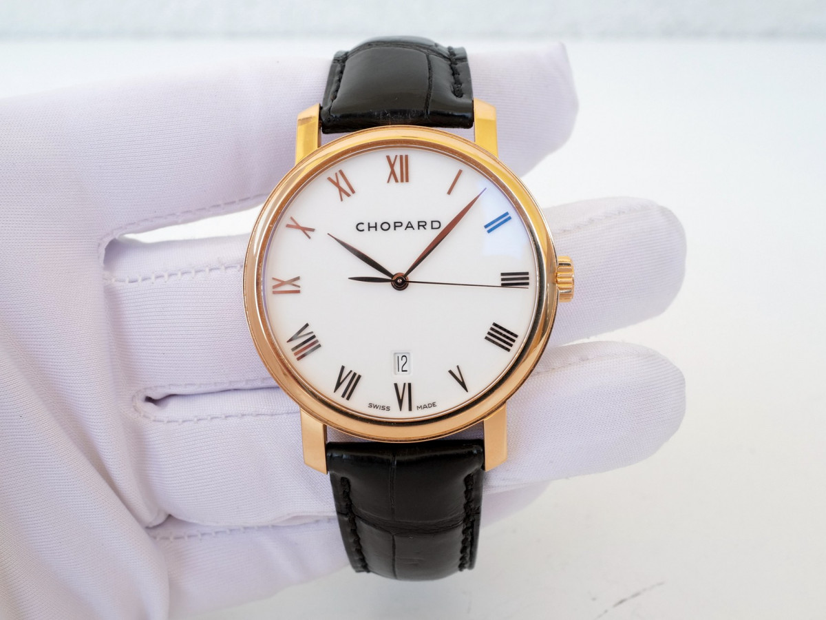 Швейцарские часы Chopard Classic Automatic White Dial 18k Rose Gold 40mm