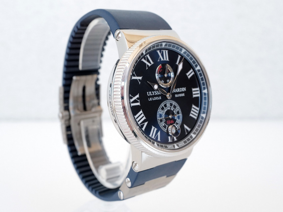 Швейцарские часы Ulysse Nardin Marine Chronometer Manufacture Blue Dial Rubber