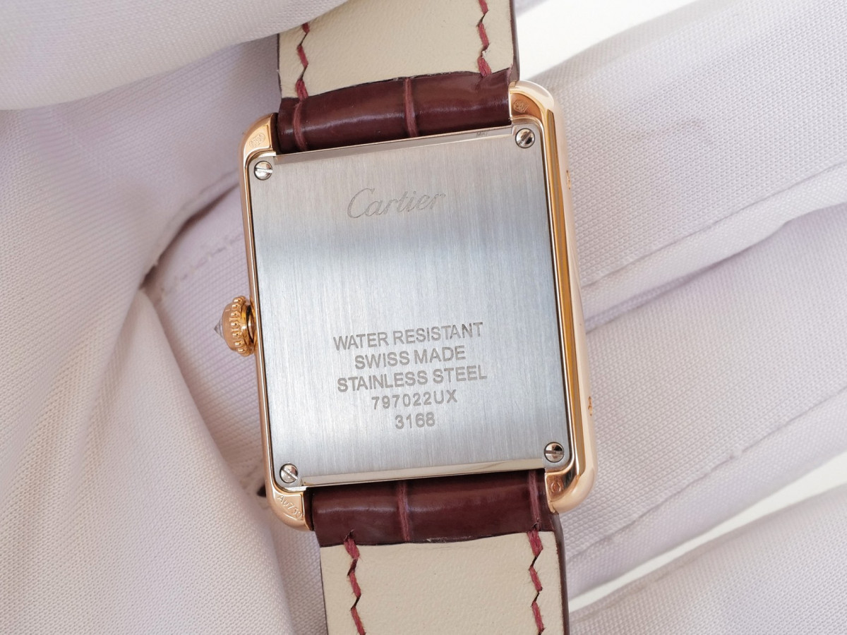 Швейцарские часы Cartier Tank Solo 18K Rose Gold Quartz 