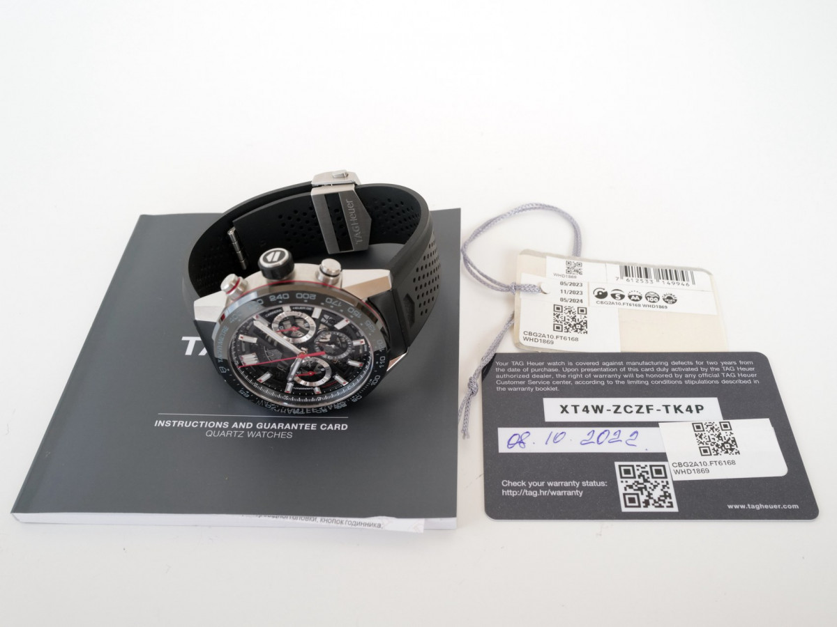 Швейцарские часы TAG Heuer Carrera Automatic Chronograph Calibre Heuer 02 Ceramic Bezel Skeleton 45mm