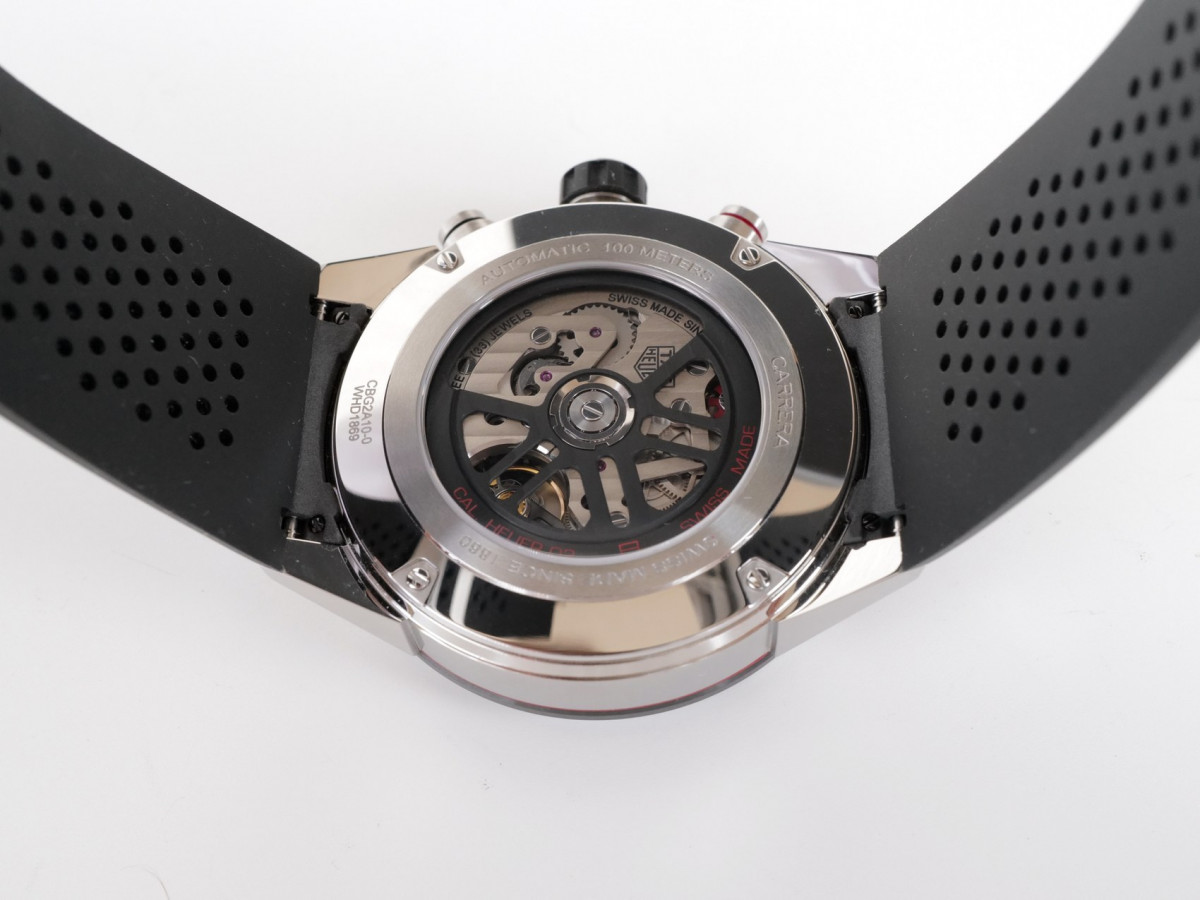 Швейцарские часы TAG Heuer Carrera Automatic Chronograph Calibre Heuer 02 Ceramic Bezel Skeleton 45mm