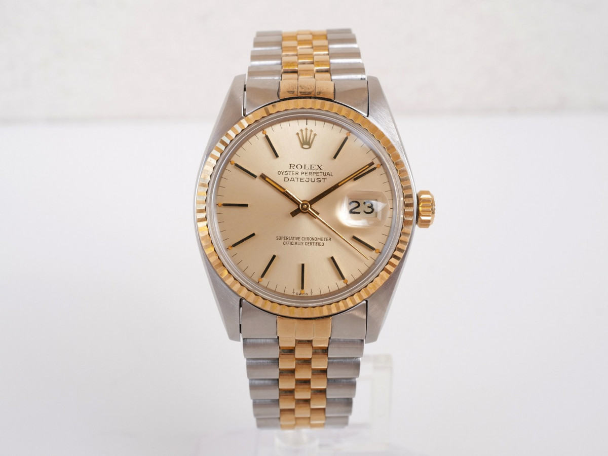 Швейцарський годинник Rolex Datejust 36 Oyster Perpetual Steel 18K Yellow Gold