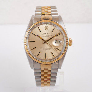 Швейцарський годинник Rolex Datejust 36 Oyster Perpetual Steel 18K Yellow Gold