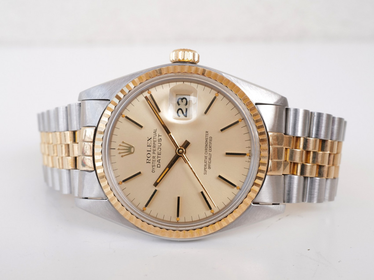 Швейцарський годинник Rolex Datejust 36 Oyster Perpetual Steel 18K Yellow Gold