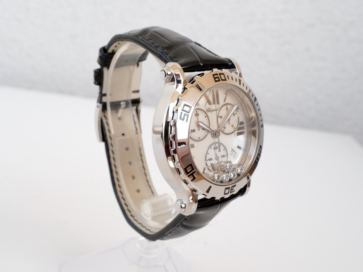 Швейцарские часы Chopard Happy Sport 42 Quartz Chronograph Diamonds