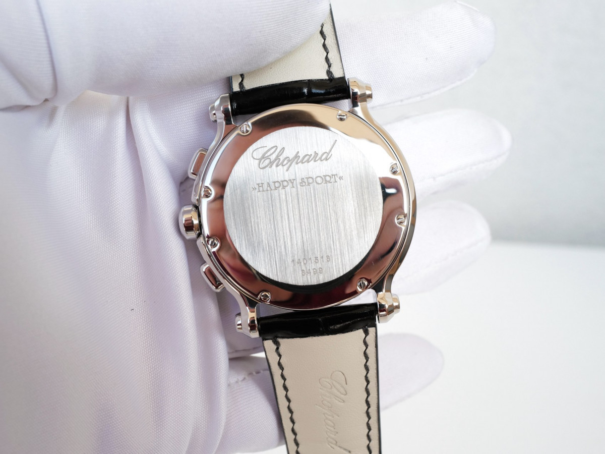 Швейцарские часы Chopard Happy Sport 42 Quartz Chronograph Diamonds