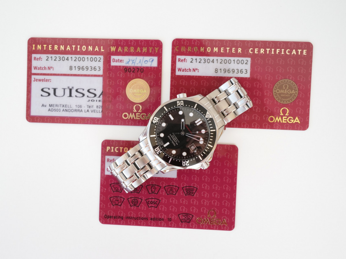 Swiss watch Omega Seamaster Diver 300M Co-Axial Chronometer 41 Black Dial