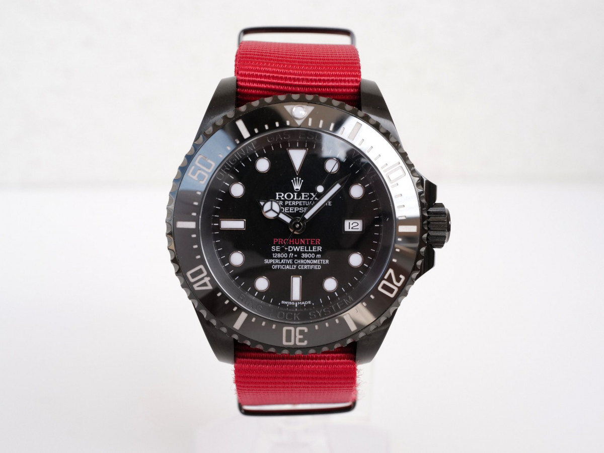 Швейцарские часы Rolex Deepsea 44 Pro Hunter Single Red Military Limited Edition of 100